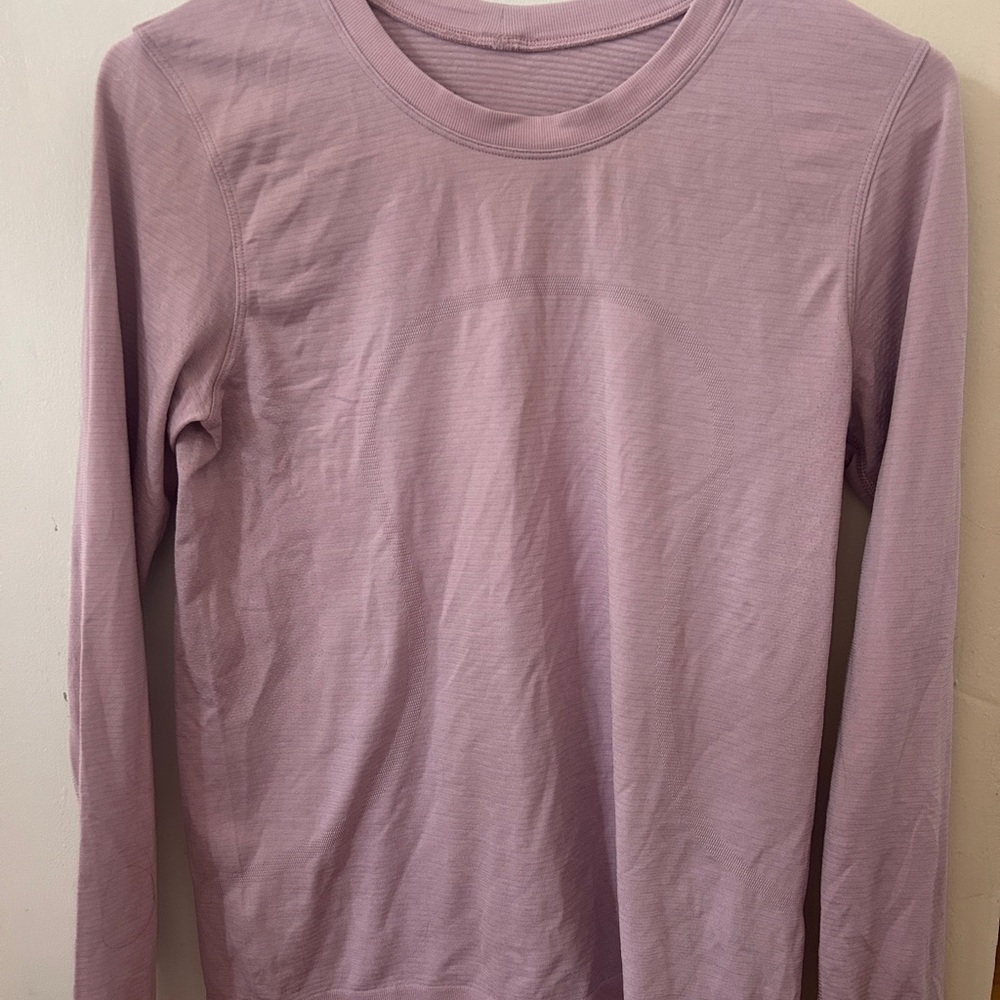 lululemon athletica Long Sleeve Tee in Light Purple